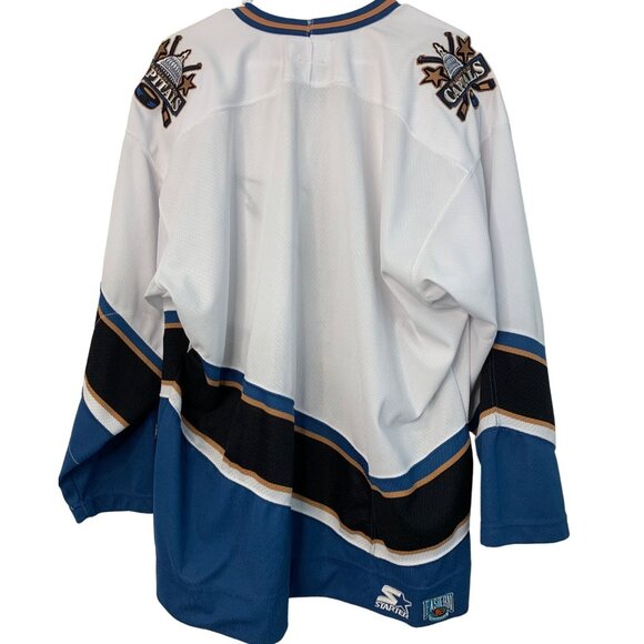 Vintage Washington Capitals Starter Jersey XL NHL Eastern Conference 7212 - Picture 5 of 10
